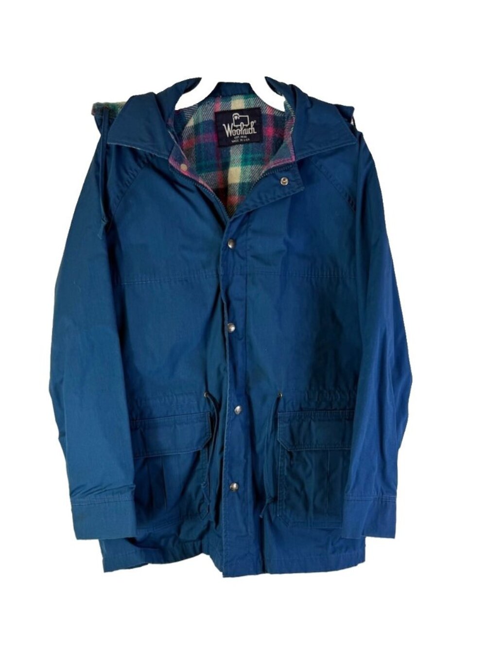 Vintage 90s Woolrich Parka Jacket Coat Wool Lined Hood
